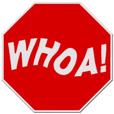 400x401 Whoa Stop Sign Horse Love Garlic Supplements