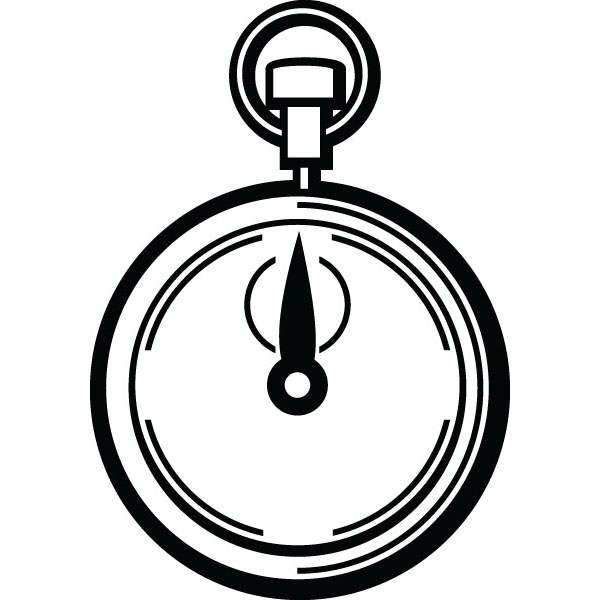 600x600 Stopwatch Time Equipment Art For Custom Engraved Gifts