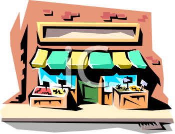 350x267 Royalty Free Store Clip Art, Buildings Clipart
