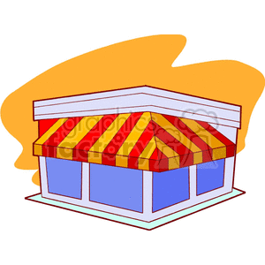 300x300 Royalty Free Cartoon Store 134496 Vector Clip Art Image