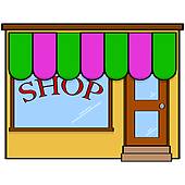 170x170 Royalty Free Storefront Clip Art