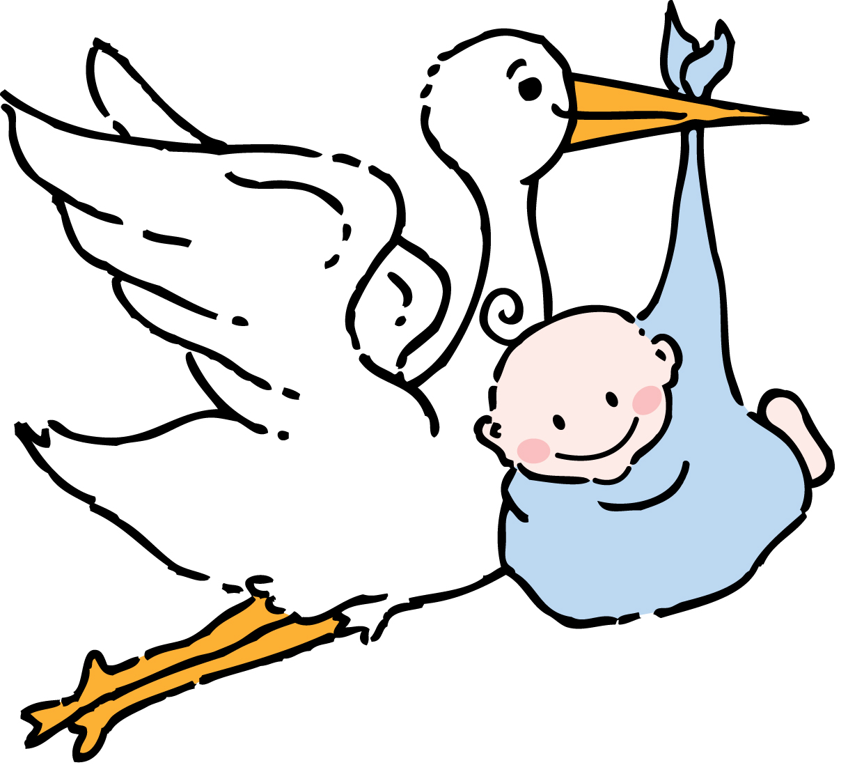 1218x1098 Free Baby Clipart Stork Image