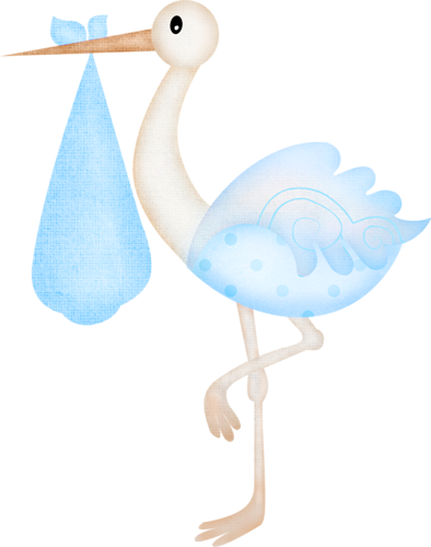 394x500 Standing Stork Baby Shower Babies, Clipart Baby