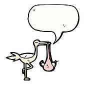 170x170 Stork Carrying Baby Clip Art