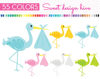 340x270 Stork Clipart Etsy