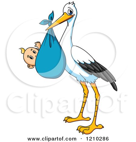 450x470 Royalty Free (Rf) Baby Stork Clipart, Illustrations, Vector