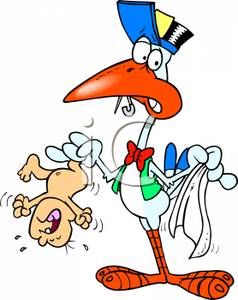 238x300 Stork Holding A Screaming Baby Upside Down