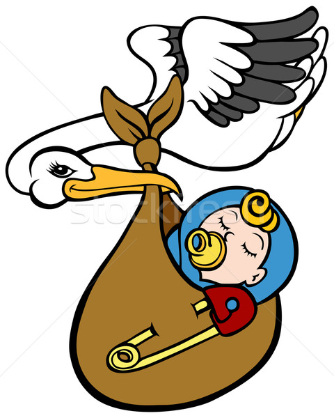 480x600 Stork Baby Stock Vectors, Illustrations And Cliparts Stockfresh