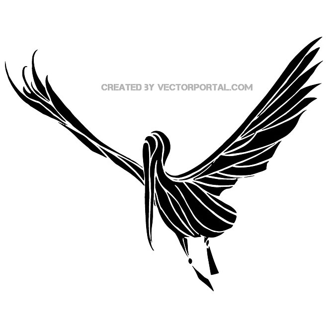 660x660 Stork Vector Clip Art