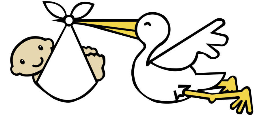 928x400 Stork Clipart Childbirth