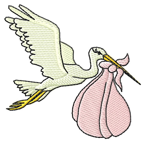 Stork Delivering Baby Clipart | Free download on ClipArtMag