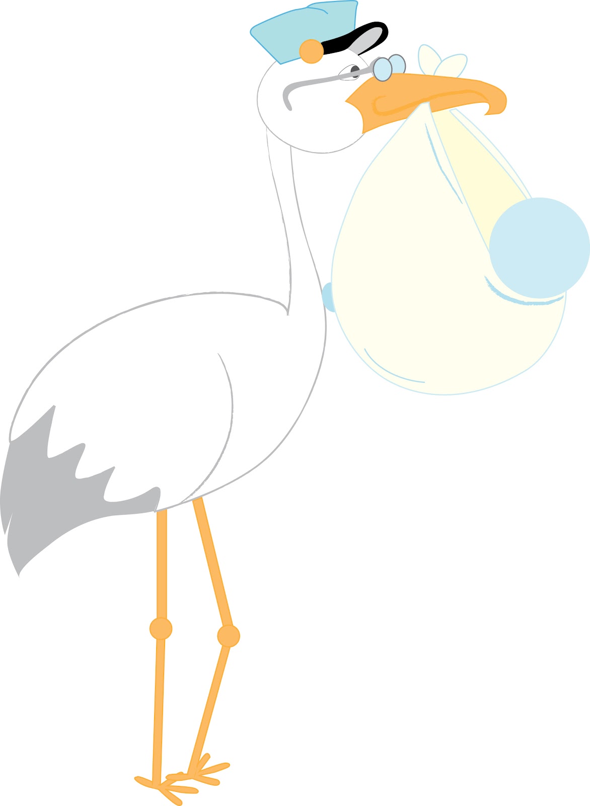 1172x1600 Free Stork Clipart