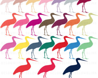 340x270 Stork Clipart Etsy