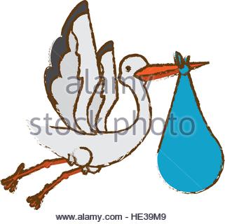 321x320 Stork Flying Isolated Icon Stock Vector Art Amp Illustration, Vector