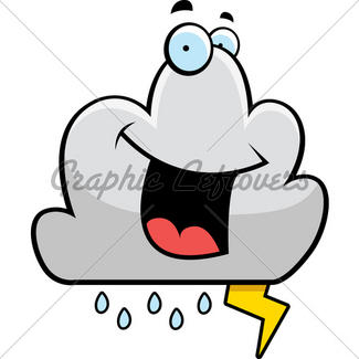 325x325 Cartoon Storm Cloud Gl Stock Images