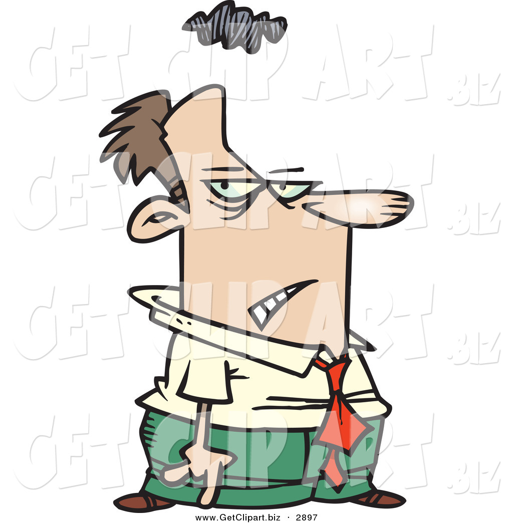 1024x1044 Clip Art Of A Gloomy White Business Man With A Storm Cloud Over
