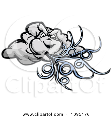 450x470 Man With Storm Clouds Clipart