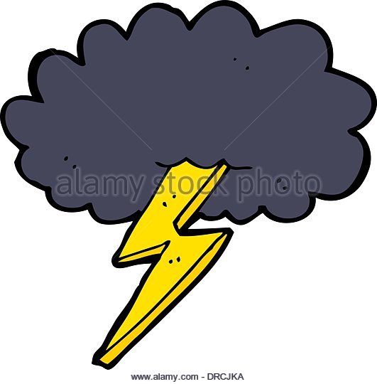 531x540 Cartoon Lightning Bolt Cloud Stock Photos Amp Cartoon Lightning Bolt