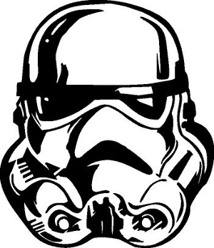 300x348 Wars Storm Trooper Helmet Decal