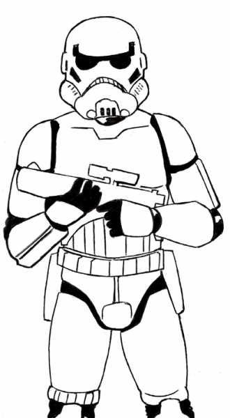 330x600 Stormtrooper Clipart Black And White 6 Nice Clip Art