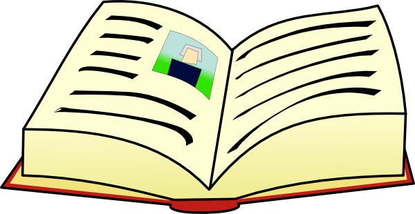 600x310 Open Book Clip Art