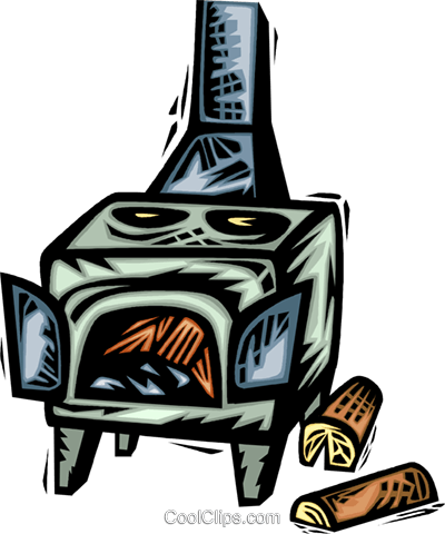 400x480 Wood Stove Clipart