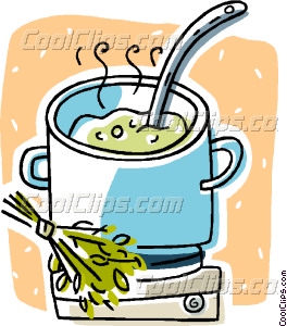264x300 Soup Cooking On A Stove Vector Clip Art