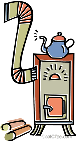 264x480 Wood Stove Royalty Free Vector Clip Art Illustration Vc011674