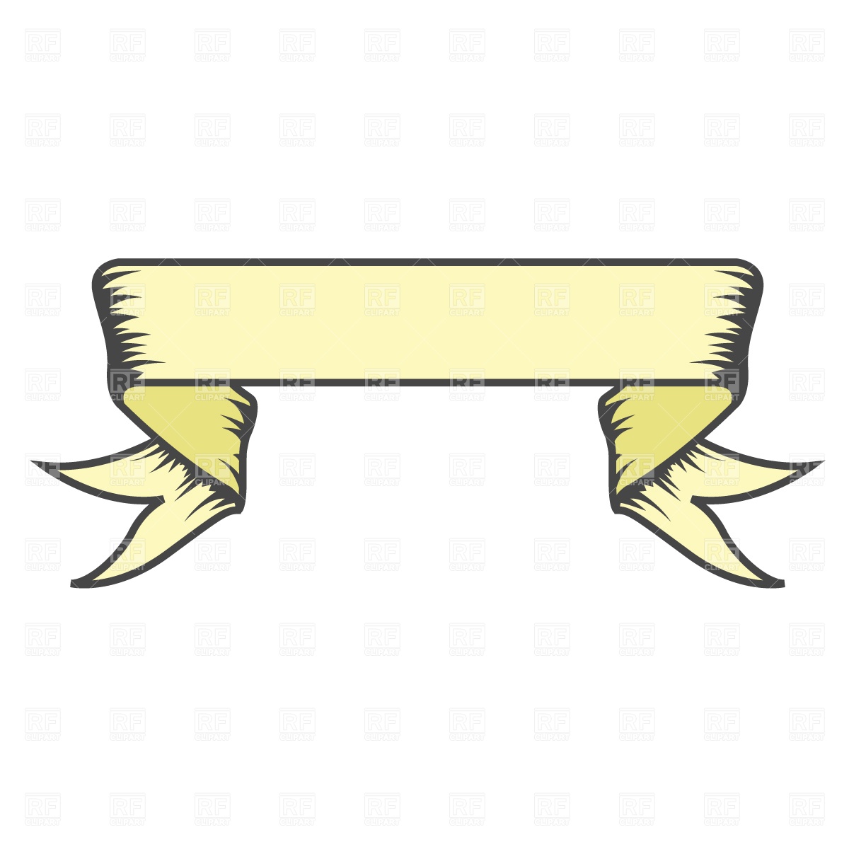 1200x1200 Old Fashioned Straight Banner Royalty Free Vector Clip Art Image