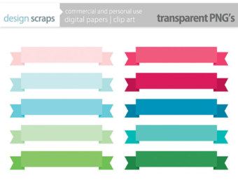 340x270 Straight Banner Clipart