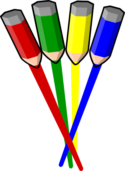 438x598 Color Pencil Stripes Straight Png, Svg Clip Art For Web
