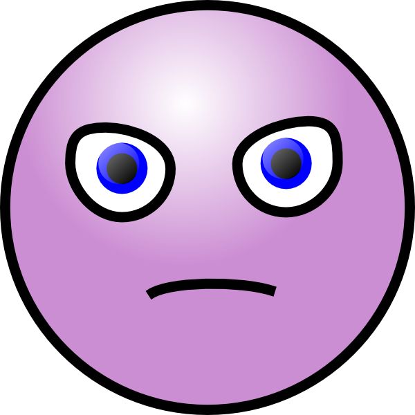 600x600 Mauve Clipart Smiley Face