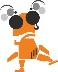 240x297 Strange Robot Clip Art