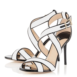 250x250 Burgundy Strappy High Heel Sandals