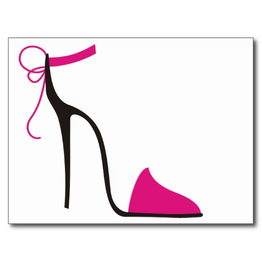 512x512 Cricut high heel shoe cards Pink And Black High Heel Shoe