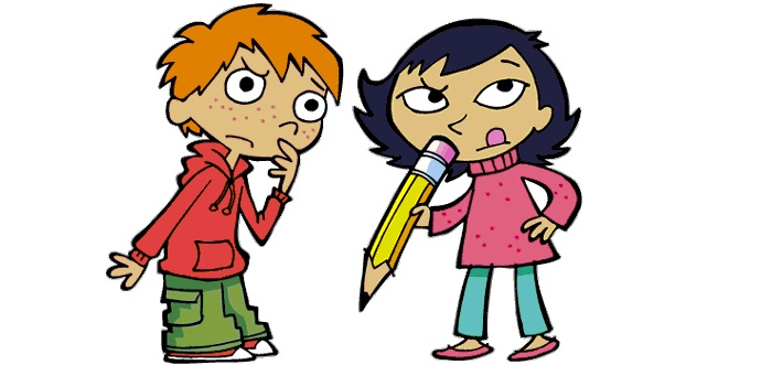 690x331 A Clipart Of A Girl Being Helpful