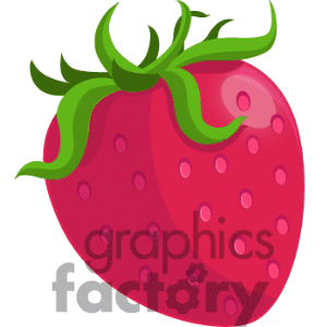 300x300 Free Pink Strawberry Clipart