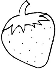 185x229 Strawberry Clipart Black And White