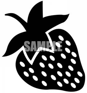 282x300 And White Strawberry Clipart Picture