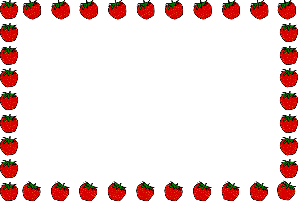 600x405 Strawberry Border Lezece Clip Art