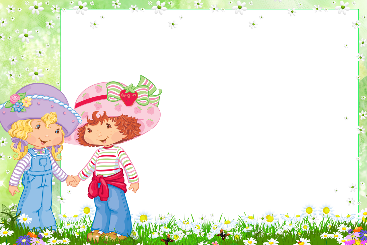 1280x853 Transparent Frame With Strawberry Shortcake And Friend Clipart