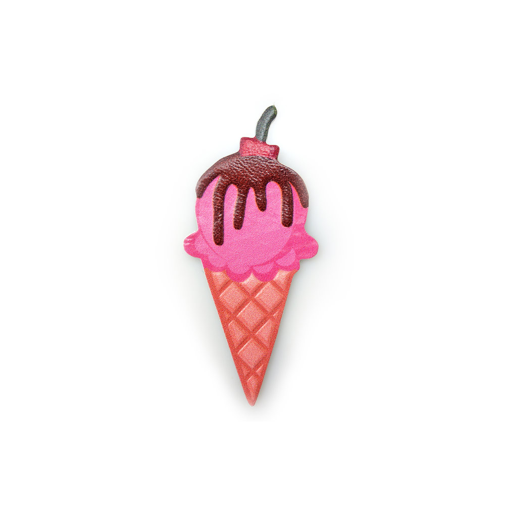 1000x1000 Strawberry Ice Cream Cone Sticker Shoe Bakery