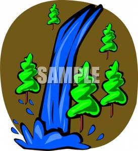 273x300 Stream Clipart Waterfall