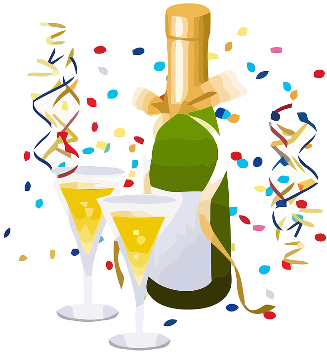 662x720 Champagne Clipart Streamer