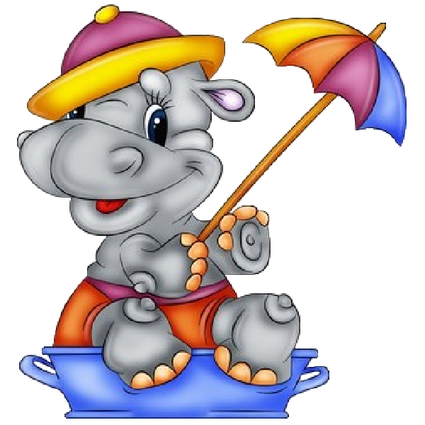 600x600 Hippopotamus Cartoon Clip Art Images Are On A Transparent