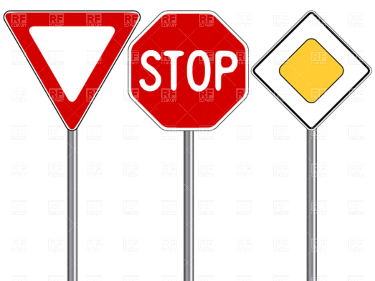 1200x899 Traffic Signs Royalty Free Vector Clip Art Image