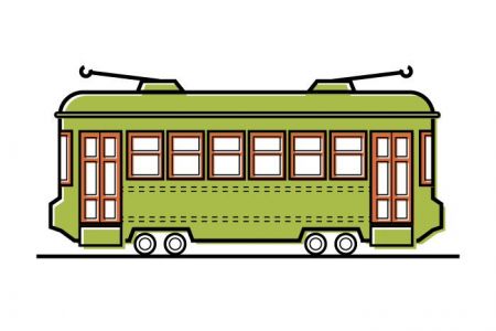 450x300 New Orleans Streetcar Clip Art