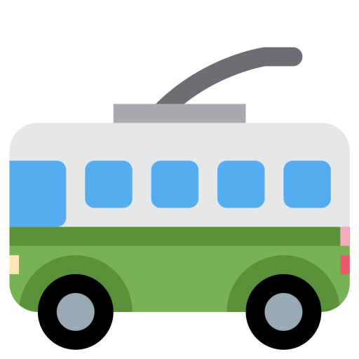 512x512 Tram Clipart Trolley Bus