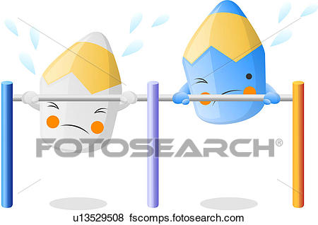 450x318 Clip Art Of Holding, Horizontal Bar, Chin Up, Chinning, Iron Rod