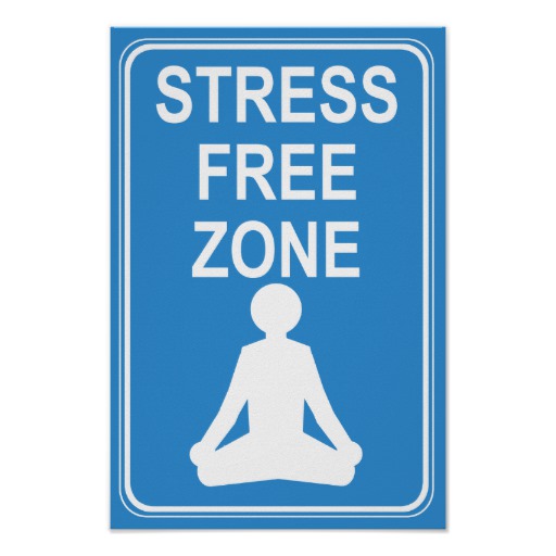 512x512 Stress Free Zone Print